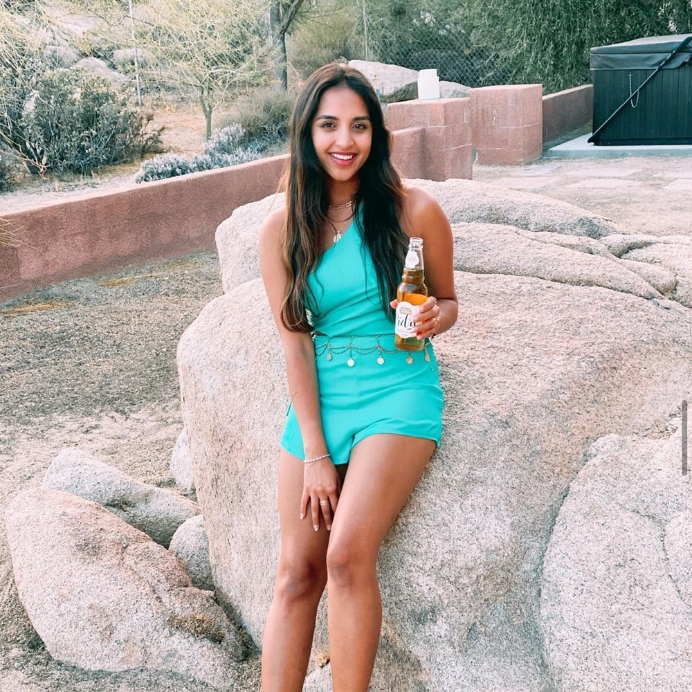 Superdown Teal Romper